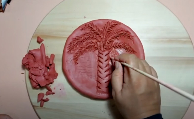 Clay Art: Palm Tree